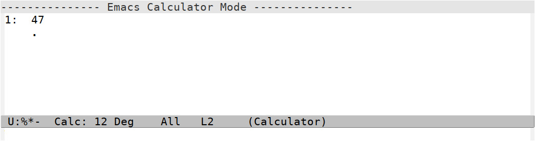 Calc: Stack View after computing 5+6*7